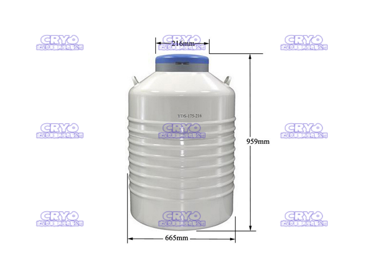 大口径铝合金液氮容器（YDS-175-216）